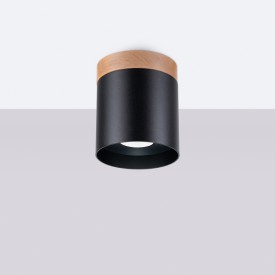 Houten plafondspot voor binnen 2