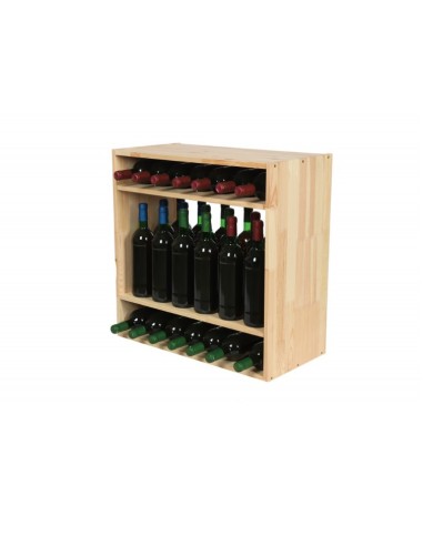 Casier à vin 18 bouteilles en pin...