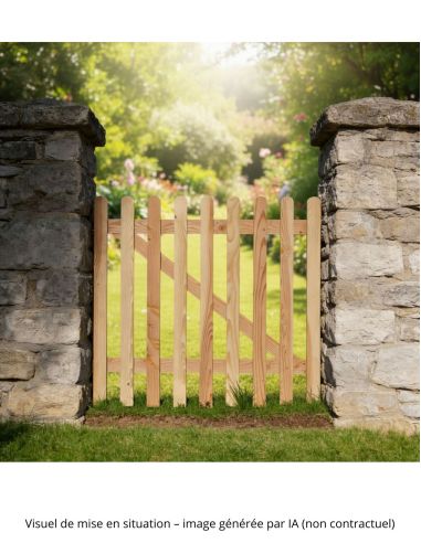 Wooden Gate Kit 120 x 100 cm