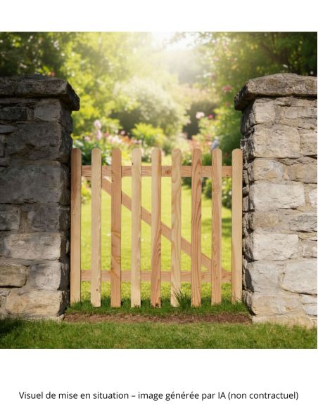 Wooden Gate Kit 120 x 100 cm