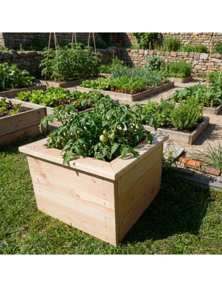 Cuadrado de huerto en kit Douglas – 3 dimensiones disponibles