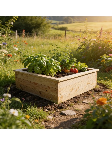 Carré potager en kit Douglas - 3 dimensions disponibles