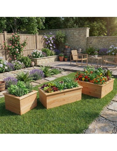 Cuadrado de huerto en kit Douglas – 3...