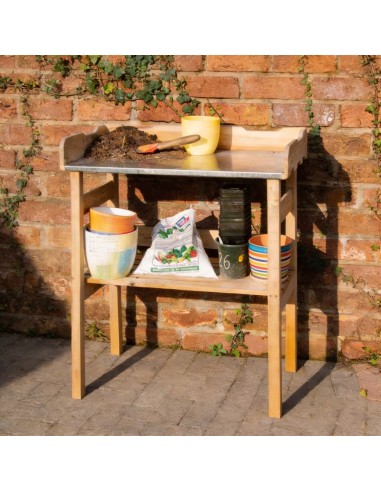 Treated wood potting table 78x38x85...