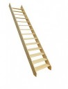 Straight staircase MORENO Fir