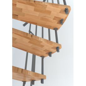 Scala Elicoidale Berlin Faggio Laccato 2