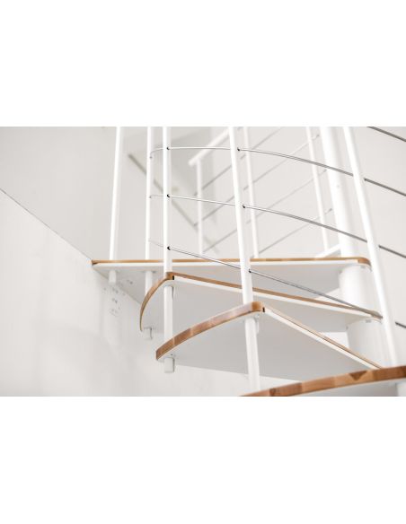 Scala a Chiocciola Fusion Legno-Acciaio Ø120-160 cm