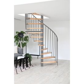 Luna Spiral Staircase in Beech – Cuttable Steps 2