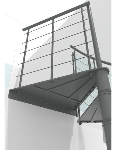 Escalera de Caracol MILANO Metal