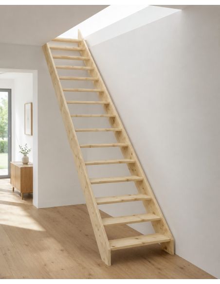 Escalier droit MORENO Sapin