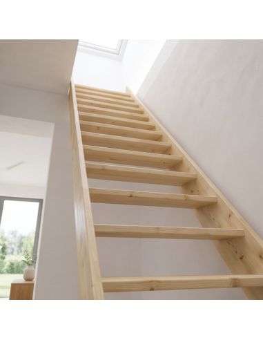 Escalier droit MORENO Sapin