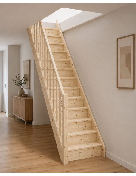 SUCHET Fir straight staircase