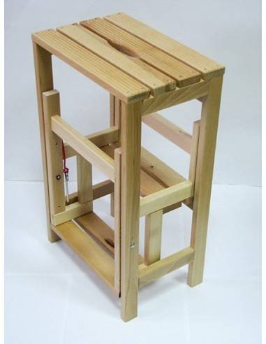 Klappbarer Holz-Tritthocker