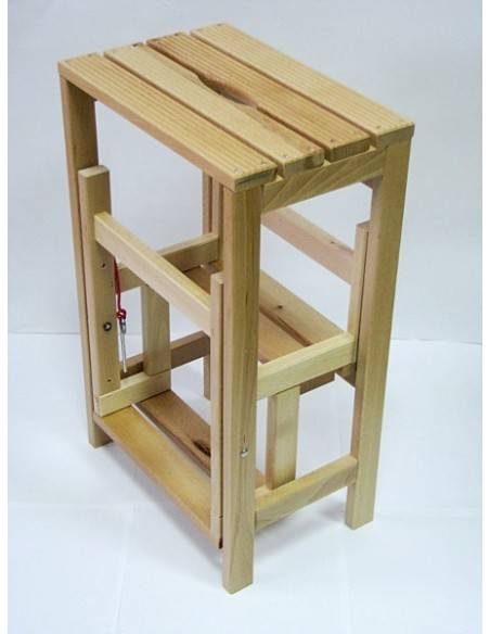 escabeau bois pliable