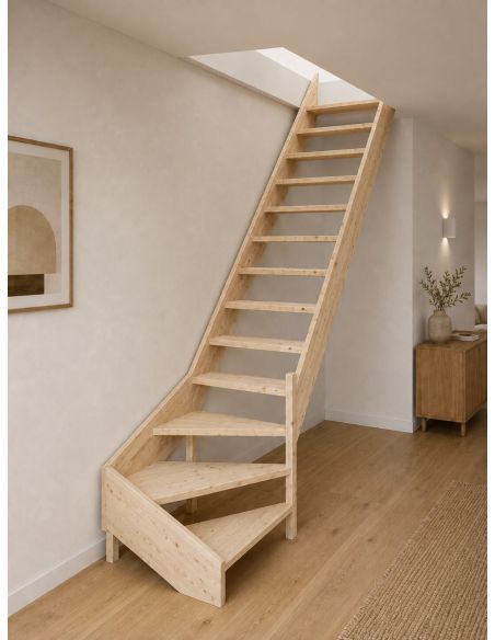 AZET Fir loft staircase