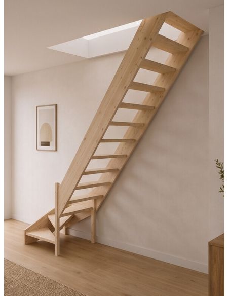 AZET Fir loft staircase