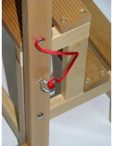 escalerilla de madera plegable