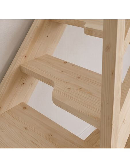 ADRET Fir quarter-turn bottom staircase