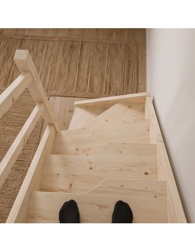Escalera de cuarto de vuelta inferior ADRET Abeto