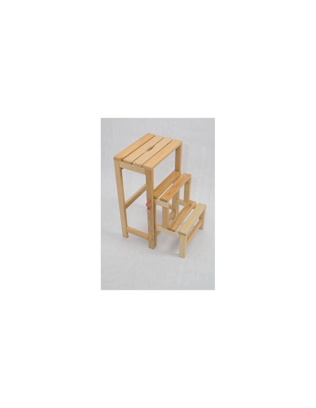 Escabeau Tabouret transformable en hêtre naturel