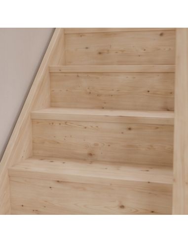 Quarter-turn bottom staircase CEIGNE Fir