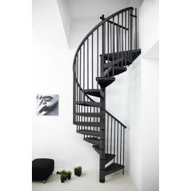 RONDO COLOR anthracite metal spiral staircase