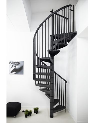 Escalier Colimaçon RONDO COLOR Métal Anthracite