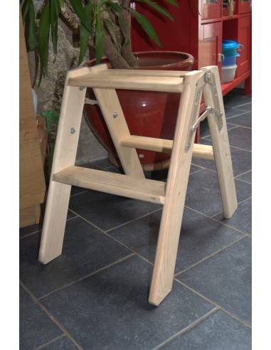 Escabeau marche pied bois pliable Escabeau marche pied bois pliable