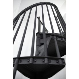 RONDO COLOR anthracite metal spiral staircase 2