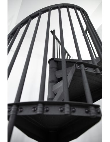 Escalier Colimaçon RONDO COLOR Métal Anthracite