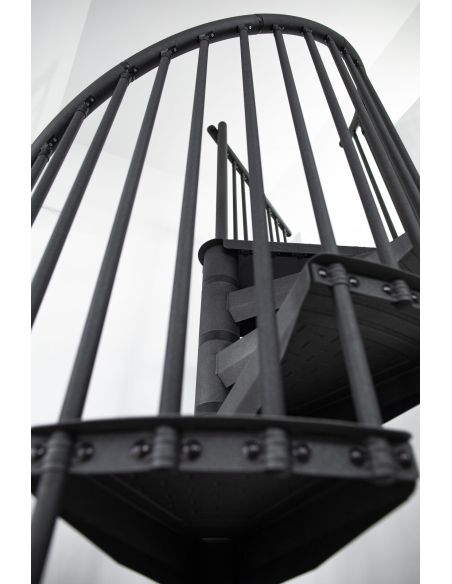 Escalier Colimaçon RONDO COLOR Métal Anthracite
