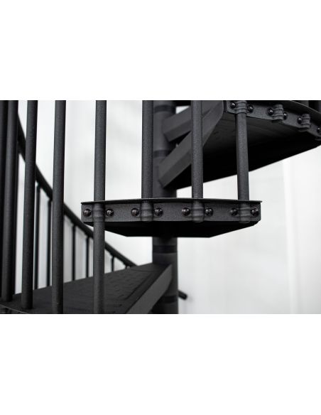 Escalier Colimaçon RONDO COLOR Métal Anthracite