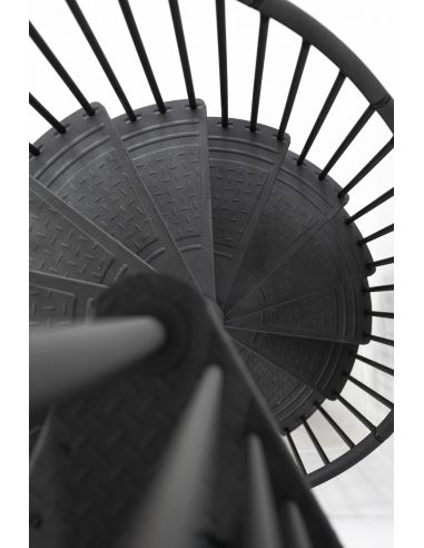 Escalier Colimaçon RONDO COLOR Métal Anthracite
