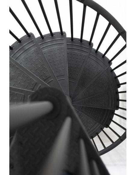 Escalier Colimaçon RONDO COLOR Métal Anthracite