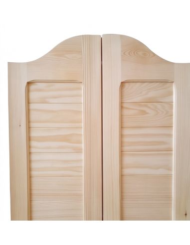 Rustic Western-style door in natural pine
