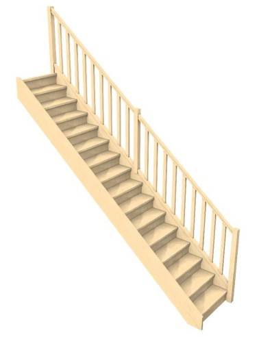 escalier doit confortable Rampe bois à fuseau escalier doit confortable Rampe bois à fuseau