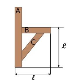 Ménsula de abeto con brazo de fuerza recto en kit 2
