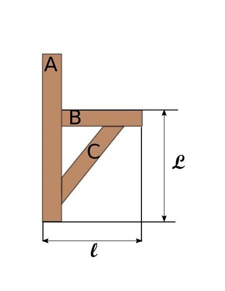 Houten draagconsole voor een deurluifel