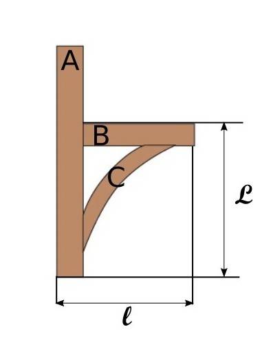 Braccio di forza curvato