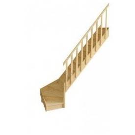 Escalier 1/4 tournant bas réversible
