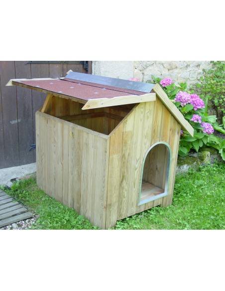 Houten hondenhok