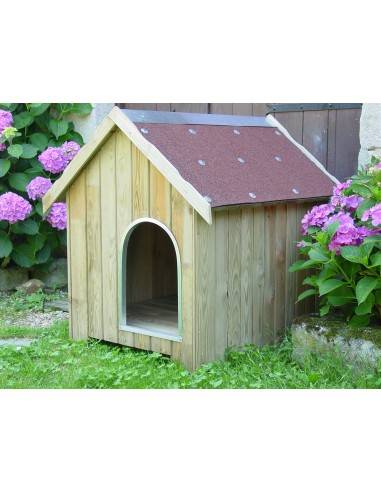 Houten hondenhok