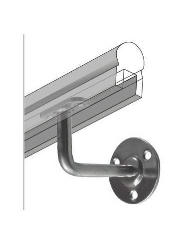 SUPPORTO CORRIMANO INOX