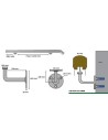 SUPPORT INOX POUR MAIN COURANTE RAINUREE