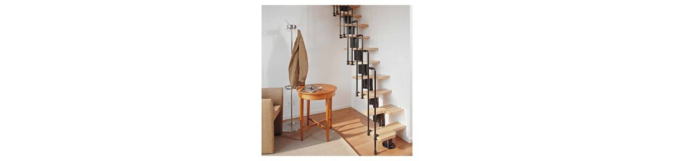 Alternating-tread staircase – Maximum space saving | Woodup