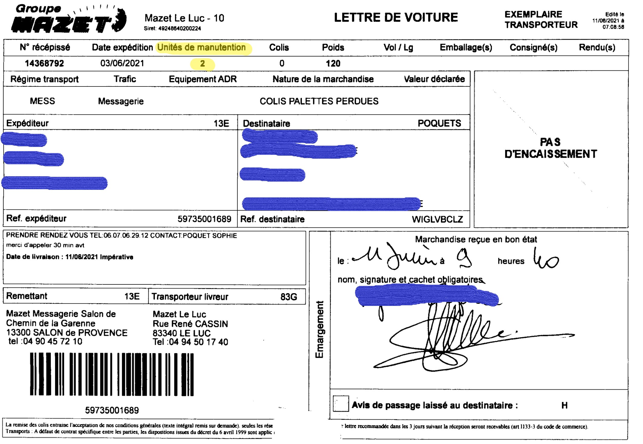 Livraison et réception d’une commande, comment procéder