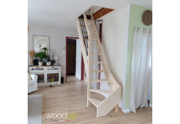 Un escalier sur-mesure parfaitement adapté à un espace restreint
